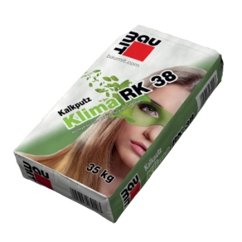 Baumit Klima RK 38 – Tynk podkładowy czysto wapienny (35kg), otwarty dyfuzyjnie